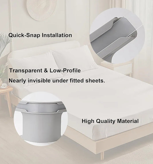 Bed Sheet Holder with Lock Strips and Gripper Design, Heavy Duty Bed Sheet Corner, set of 4