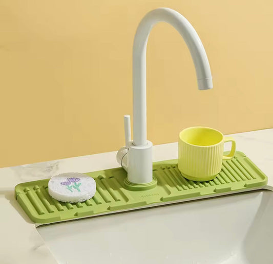 Kitchen Sink Faucet Drain Pad – Water Draining Silicone Mat